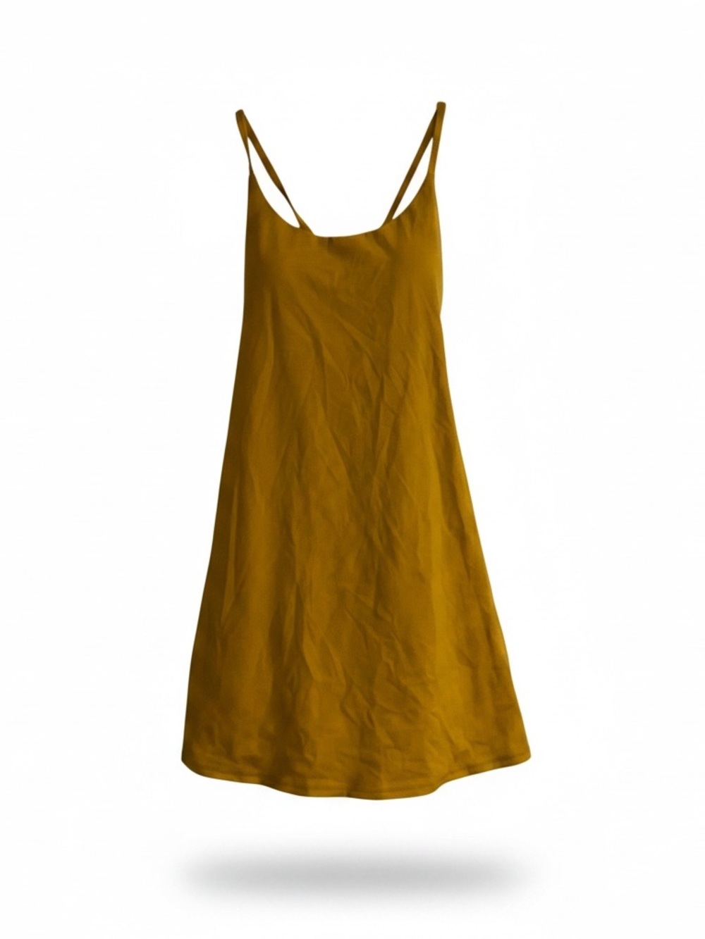 Halara SoftlyZero™ Plush Crossback  Active Dress Sz Medium Mustard Yellow NWT